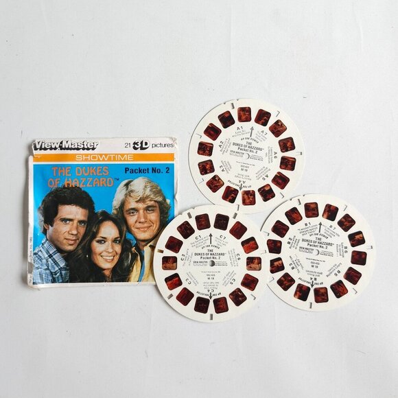 VINTAGE Dukes of Hazard View Master Reels 21 3D Pictures TV Show 1982 - Picture 4 of 6